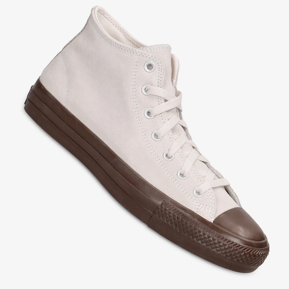 🔥Converse High-Top Sneakers in Cream and Brown men’s Sz 10.5 New CTAS Pro Mid - Picture 9 of 11